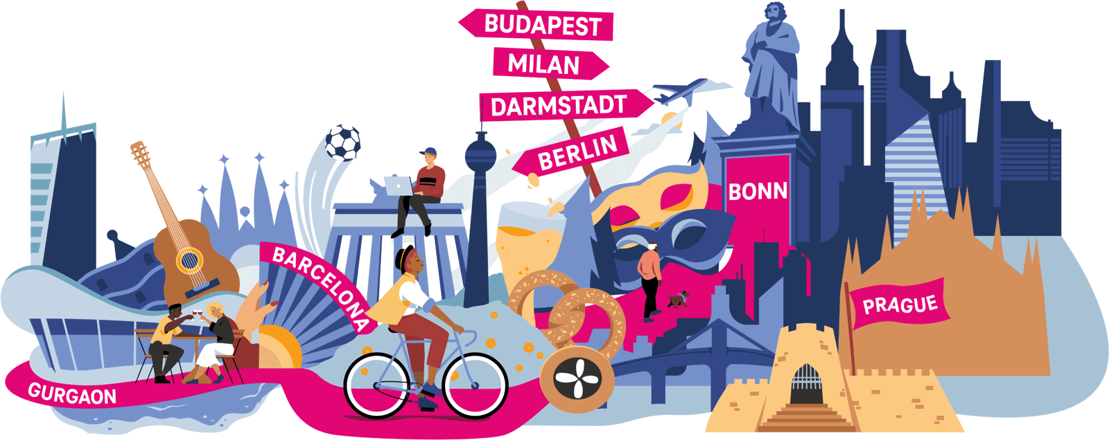 One team – eight locations